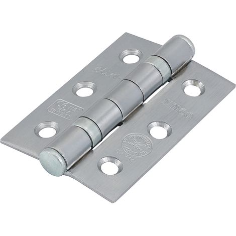 TIMCO Ball Bearing Hinges Grade 7 Steel Satin Chrome - 76 x 51 x 2.2
