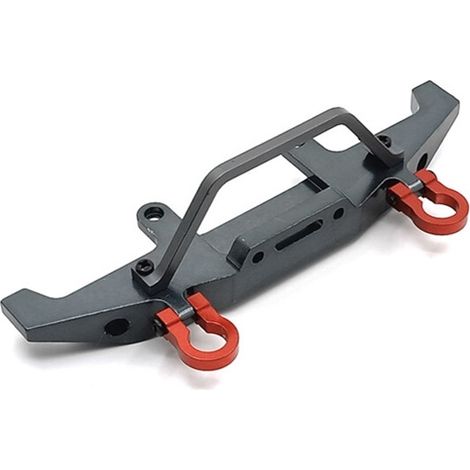 Kit di aggiornamento paraurti anteriore in lega di titanio per auto RC WPL C14 C24 C24-1 in scala 1/16, camion 4x4 e crawler