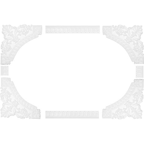 Cornice di parete e soffitto fregio stucco telaio resistente agli urti AC256: Nastro piatto AC256 8.29 €/m