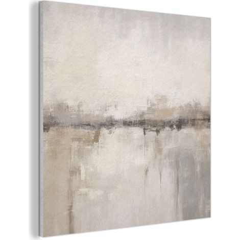 Acoustic Felt Wall Art Modern art - Abstract - Beige 90x90 cm
