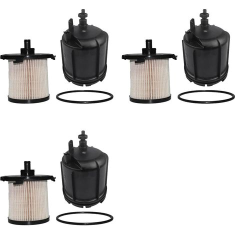 Conjunto de carcasa y elemento filtrante de filtro de combustible de tres piezas CC11-9160-AA 1930091 1781617 para Transit MK7 MK8 Custom 2006-2018