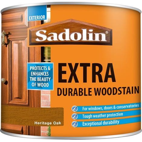 Sadolin Extra Durable Woodstain Heritage Oak 500ml
