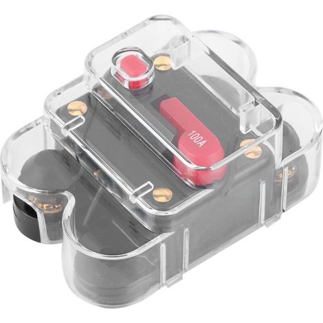 Disjoncteur 12 V-24 V interrupteurs d'inverseur de fusible Audio stéréo de vélo de bateau marin de voiture automatique avec porte-fusible étanche à réarmement manuel(B (100A)) (1/5)