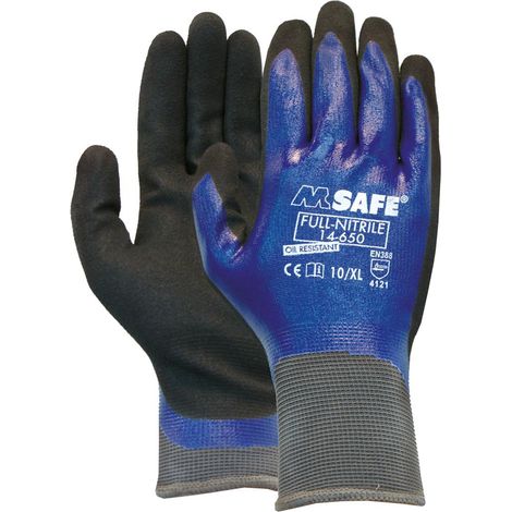 Handschuh M-Safe 14-650,Nitril, Gr. 10, vollbeschichtet 12 Stk (1/4)