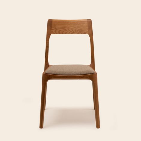 Chaise en Frêne et tissu texturé HARIELLE (1/4)
