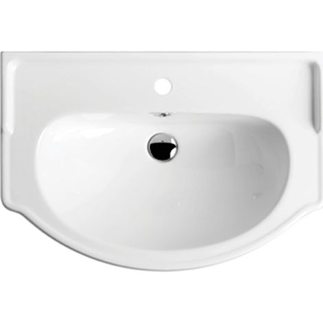 Lavabo bagno per mobile consolle 61 semincasso ceramica profondità 50