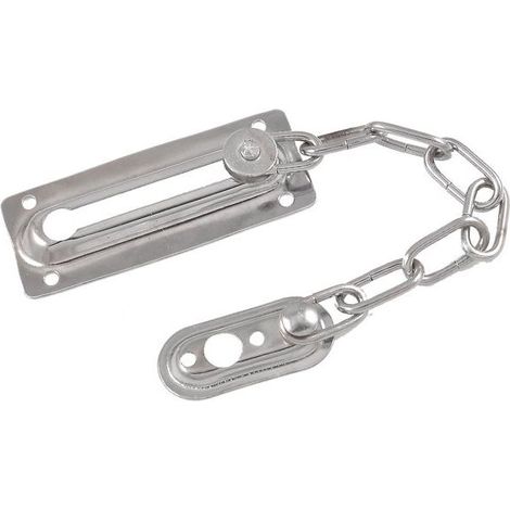 Chaîne de verrouillage antivol pour porte - avec vis de fixation (1/5)