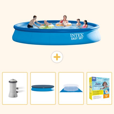 Intex Piscine Easy Set Ronde - 457x84 cm - 5-pièces  S198 (1/5)