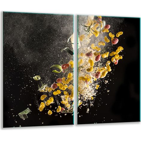 Tabla de cortar de vidrio 2x 30x52 negra (1/5)