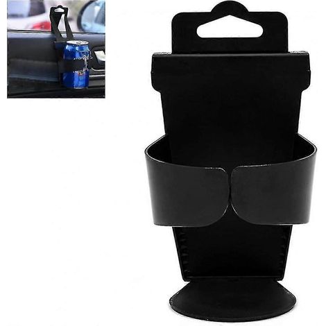 Porte-gobelet de voiture, porte-bouteille pour portière, organiseur de porte-gobelet pour appuie-tête de siège, bac en plastique à suspendre à la vitre pour canettes de soda, 2 tasses à café (1/5)
