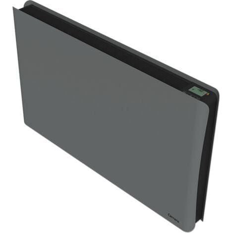 Carrera – Radiateur à inertie pierre 2000W – Thermostat électronique digital – Modes : Manuel, Programmation, Hors gel – Châssis acier gris noir