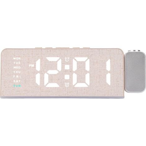 Digital Projection Alarm Clock for Bedroom (Gray) (1/5)