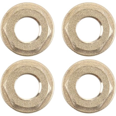 Lot De 6 Écrous De Blocage Hexagonaux À Bride, Filetage Femelle 1/4 Po, Écrou Hexagonal En Laiton, Écrou De Raccord Sanitaire Pour Robinet (1/5)