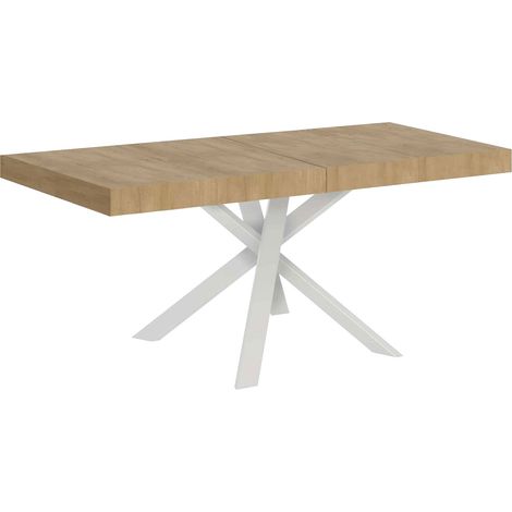 Tavolo Allungabile 90/194x90x77 cm Clerk Premium Quercia Natura (1/5)