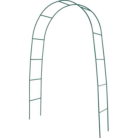 Arco da Giardino in Acciaio 37x130xh240 cm per Rampicanti Rama Verde (1/3)