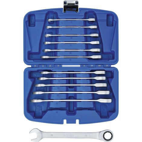 Jeu de clés mixtes à cliquet 8 - 19 mm 12 pièces BGS