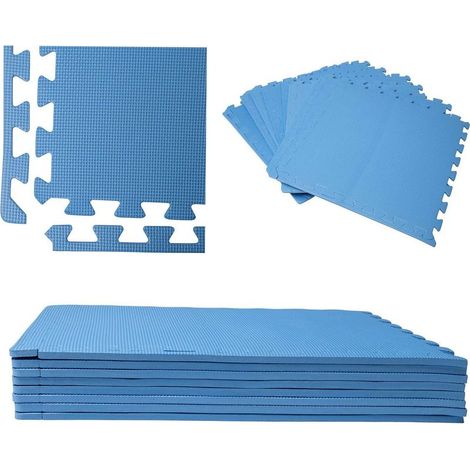 pour piscine bleu 50x50cm Épaisseur 1cm Lot de 8 pièces Bords de finition inclus (1/5)