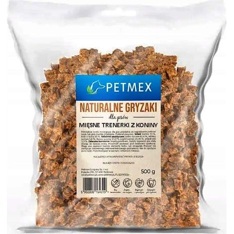 Leckerlis für Hunde, Trainer, fleischige Pferdefleischwürfel Petmex 500g (1/3)