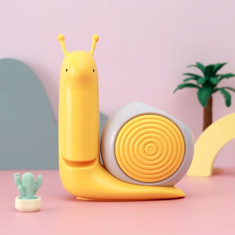 Lampe De Bureau - Forme Escargot - Rechargeable USB - Ajustable En Angle - Pour Bureau Chambre Enfant - 1 Pièce (1/5)