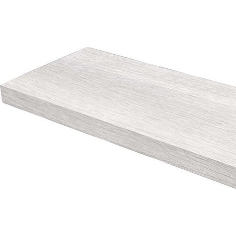 Mensola da parete in mdf bianco 100x24x4 cm
