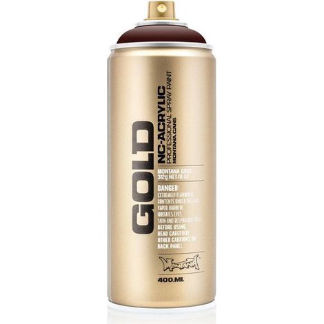 Bombe de peinture - Gold - Acrylique - Black red - G3080 - 400ml - Montana Cans