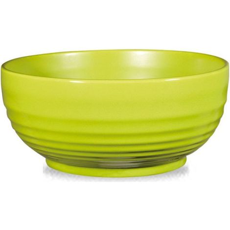 Bol à salade ondulé en grès vert - 2180 ml - Lot de 4 - Finedine