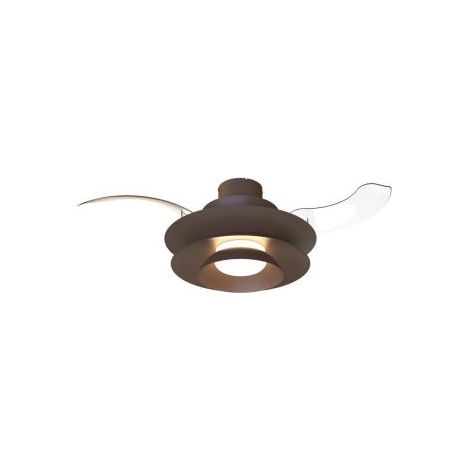 Mantra Ventilador plafón moderno aspas retráctiles LED ACONCAGUA café Ø106cm 20W 2520lm CCT 3000-5000K DC (1/5)