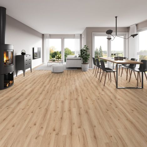 Lame de sol PVC clipsable effet bois bark clear GERFLOR - 1.95 m²