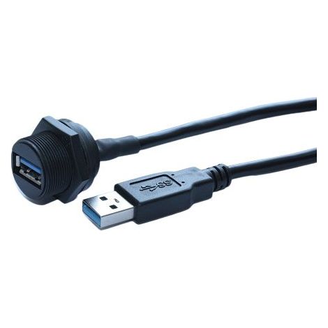 Connecteur USB-A 3.0 USB-A Femelle RS PRO ports, Montage panneau, Droit ( Prix pour 1 )
