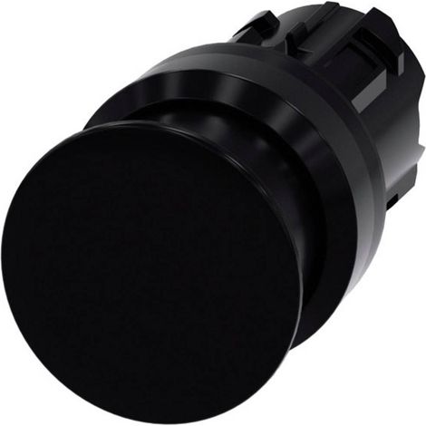 Siemens 3SU10001AD100AA0 3SU1000-1AD10-0AA0 Interruttore a pressione a fungo Anello frontale in plastica Pulsante Nero