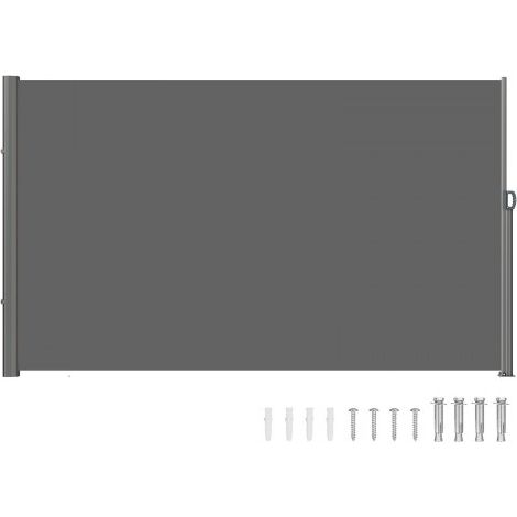 Paravent Retractable Exterieur Double 71x118pouces,Store Latéral Paravent Extérieur Rétractable,Auvent Store Latéral Enroulable Protège du Soleil ou du Vent (1/3)