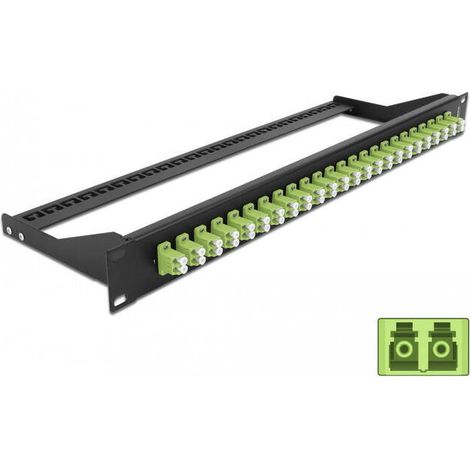 Delock 19 lwl patchpanel 24 port lc duplex lindgrÜn