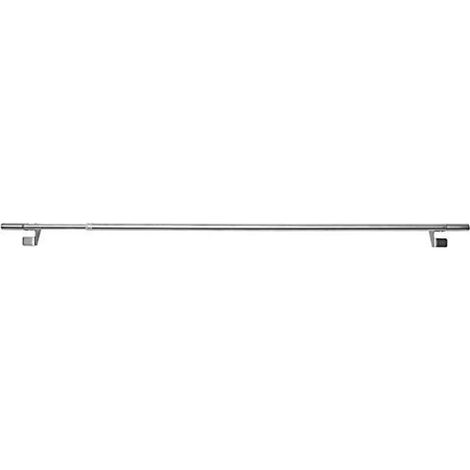 1 Tringle Extensible Embout Cylindre - Inox - 50-80CM - Diamètre 10 (1/5)