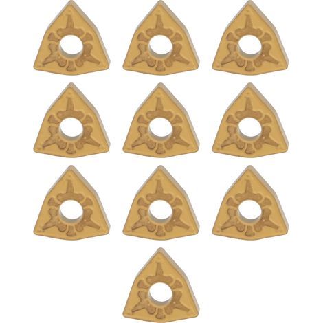 Satz mit 10 Hartmetall-Dreheinsätzen für Stahl, CNC-Schneidwerkzeugsatz für Metallteile. (1/5)