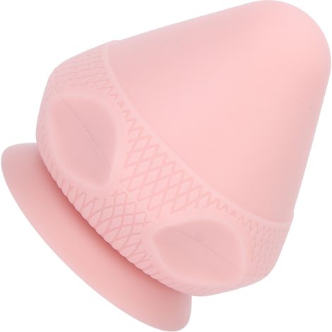 Balle de massage en silicone rose, absorbante et de fabrication soignée, ergonomique et manuelle. (1/5)