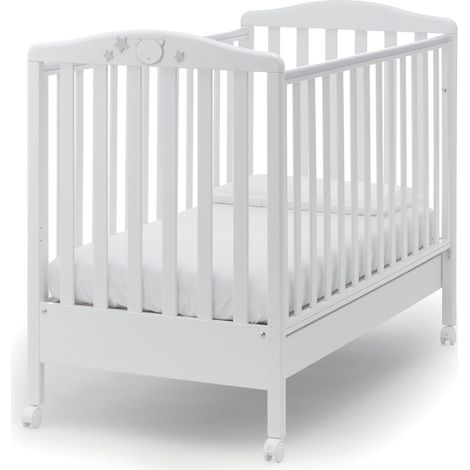 Lettino Baby Dream Azzurra Design  Bianco letto per neonati sponde regolabili vernici atossiche bambini camera da letto cameretta (1/2)