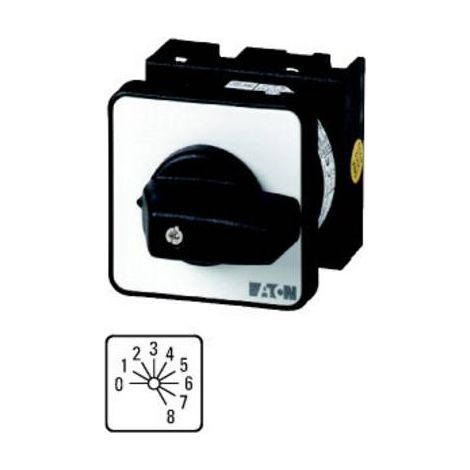Commutateur à gradin Contacts: 8 20A 0-8 30° à accrochage encastré 000013965 EATON T0-4-8246/E (1/2)