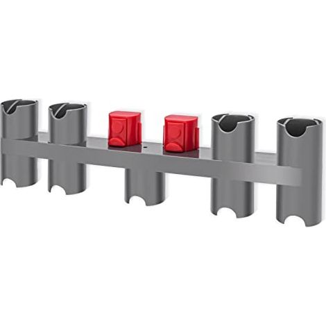 Support Dyson V7 V8 V10 V11 Sans Perçage - Organiseur 9 Accessoires pour Aspirateur Balai, Fixation Murale Adhésive (1/5)