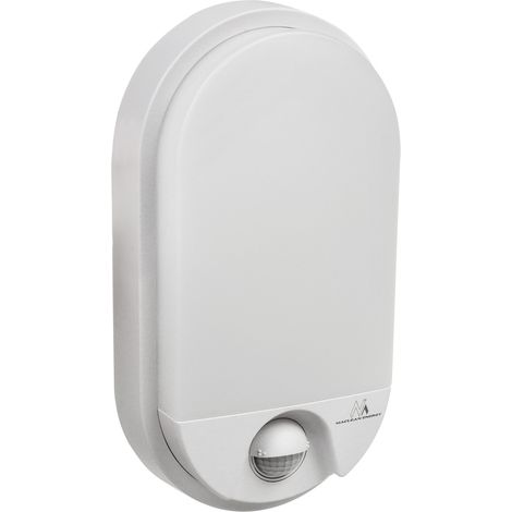 MACLEAN MCE340 LED-LAMPE MIT INFRAROT-BEWEGUNGSSENSOR WANDLEUCHTE INNEN-/ AUßENBELEUCHTUNG 1100LM 15W IP54 (WEIß) (1/5)