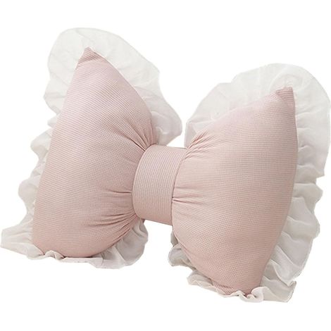 housses de coussin nœud rose 40x32cm forme décorative pour canapé bureau voiture accessoire mode doux et tendance actuelle (1/4)