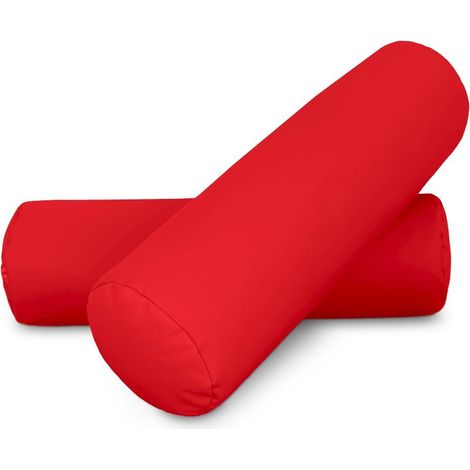 Coussin cylindrique 50x15 Rouge PACK 2 UNITÉS 50x15 rouge