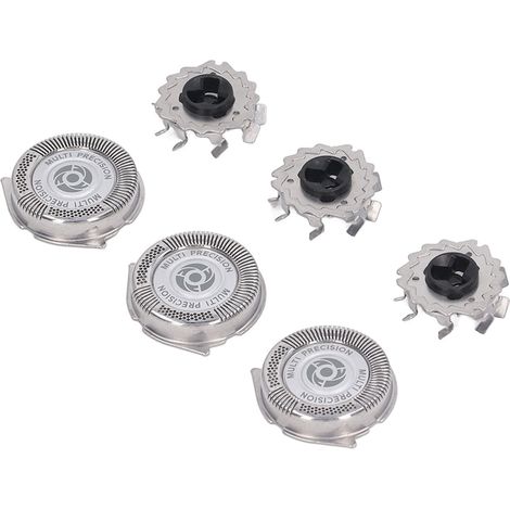 3-teiliger Bartschneider-Klingenkopf aus ABS- und Edelstahl, Ersatzkopf passend für Norelco SH50, S5080, S5570, S5079, PT725 (1/5)