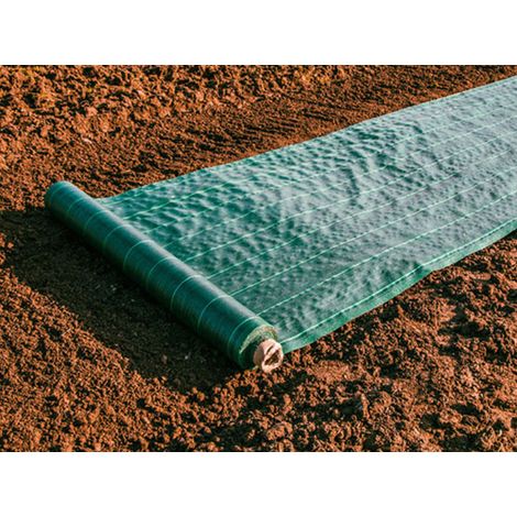 Toile de paillage - Vert - 100gr/m² - Non plié Non pliés 1.25m x 100m Vert