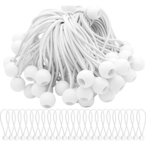 EASYCOMFORT Lot de 50 tendeurs à Boucle Longue Tendeur Elastique pour chapiteaux, tentes, bannières et bâches (1/5)