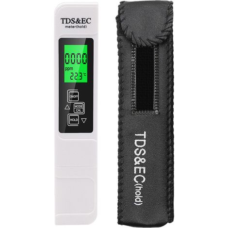 4-in-1-TDS-Messgerät – TDS-EC- und Temperatur-Messgerät, genaues und zuverlässiges digitales Wassertest-Set für Trinkwasser, Wasserhahn, Brunnen, Schwimmbad, Hydrokultur, Aquarium, RO/DI-System (1/5)