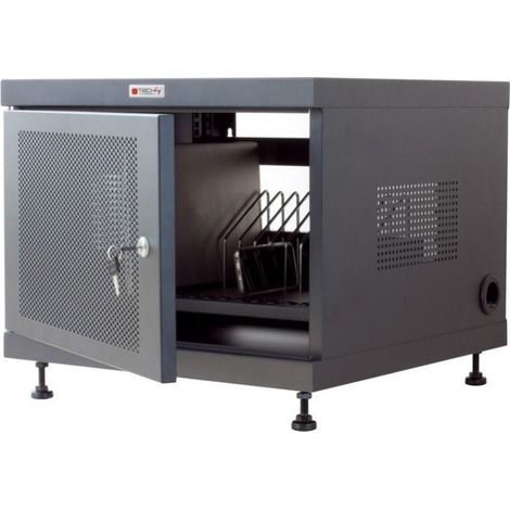Techly Armario de carga metálico 550 x 550 x 410 mm