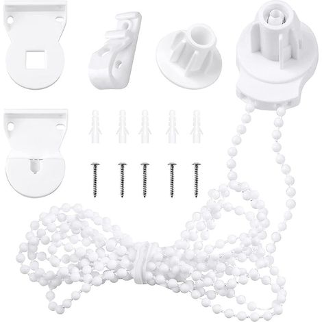 Kit de fixation pour stores, supports de stores avec chaînette à billes, accessoires de rideaux pour fenêtres (remplacement) (1/5)