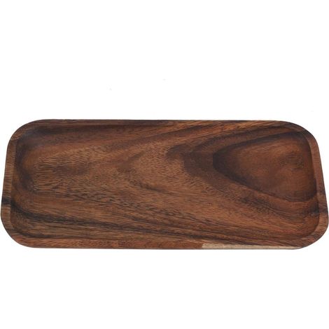 Plat à Sushi, Plateaux de Service Rectangulaires, Snacks Salade Desserts Plat de Service en Bois, Ensemble de Vaisselle à Sushi en Céramique de Style Japonais(25 12.5 2cm) (1/5)