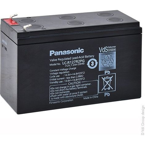 Batterie plomb AGM LC-R127R2PG 12V 7.2Ah - Batterie(s) (1/4)