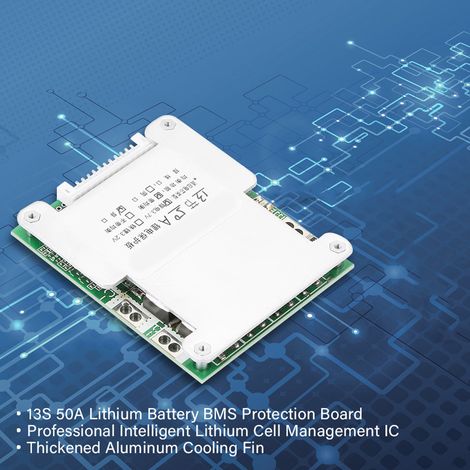Carte de protection BMS 13S 50A pour batterie lithium avec équilibrage de charge PCB (1/5)